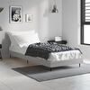 vidaXL Estructura de cama madera de ingenier&iacute;a gris Sonoma 75x190 cm