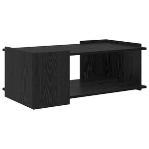 vidaXL Mesa de Caf&eacute; Roble Negro 90 x 50 x 33 cm Madera de Ingenier&iacute;a