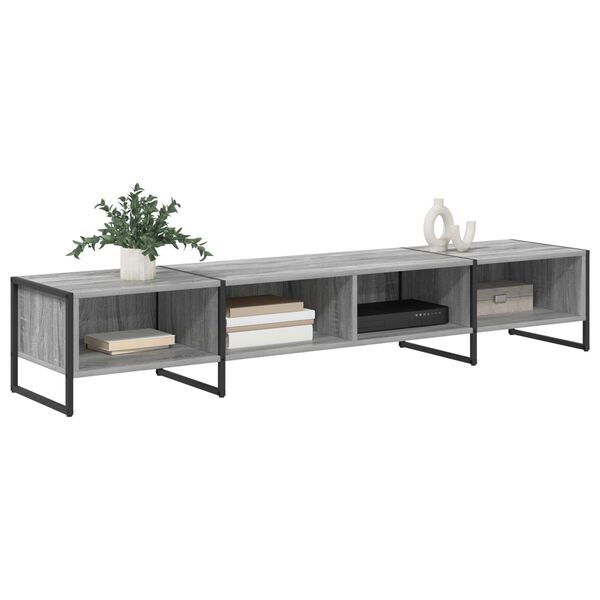 vidaXL Gabinete de TV Gris Sonoma 170.5 x 36 x 30.5 cm