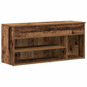 vidaXL Zapatero madera ingenier&iacute;a madera vieja 102x30,5x45 cm
