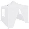 vidaXL Carpa plegable profesional con 4 paredes acero blanco 3x3 m