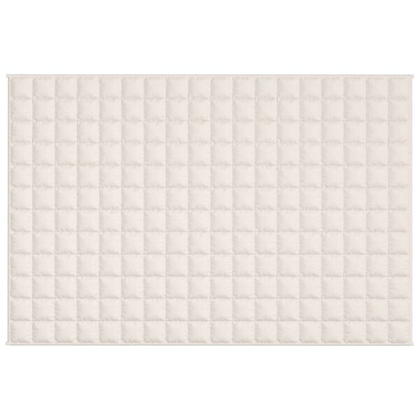 vidaXL Manta con peso tela color crema claro 122x183 cm 5 kg
