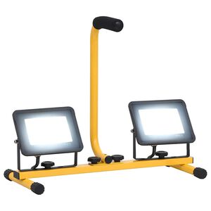 vidaXL Foco LED con asa 2x30 W blanco fr&iacute;o