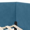 vidaXL Estructura de cama en esquina con cabecera Azul 90 cm x 190 cm