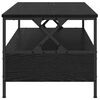 vidaXL Mesa de Caf&eacute; Roble negro 100 x 51 x 45 cm Madera contrachapada