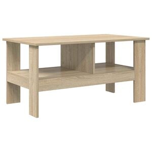 vidaXL Mesa de Caf&eacute; Roble Sonoma 90 x 50 x 45 cm Madera de ingenier&iacute;a