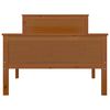 vidaXL Estructura cama sin colchón madera pino marrón miel 90x200 cm