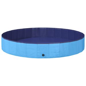 vidaXL Piscina para Perros Azul &Oslash;200 x 30 cm PVC Grueso