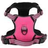 vidaXL Arnés para perros con correa y collar ajustable rosa M