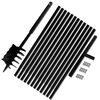 vidaXL Taladro De Tierra Con Mango 180 mm Con Tubo De Extensi&oacute;n 13 M Acero