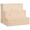 vidaXL Escalera para mascotas madera maciza de pino 40x37,5x35 cm