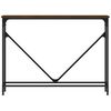 vidaXL Mesa consola madera de ingenier&iacute;a marr&oacute;n roble 102x22,5x75 cm