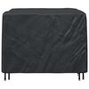 vidaXL Funda para muebles Liso Negro 135 x 135 x 90 cm tela