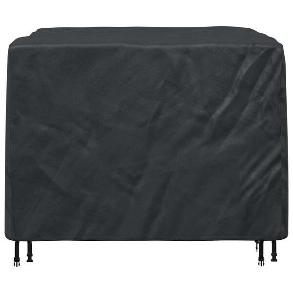 vidaXL Funda para muebles Liso Negro 135 x 135 x 90 cm tela