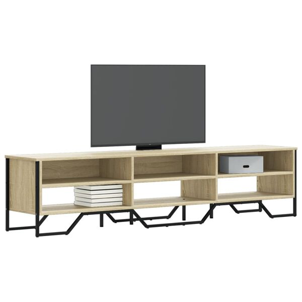 vidaXL Mueble de TV madera de ingenier&iacute;a roble Sonoma 180x34x41 cm