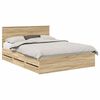 vidaXL Estructura de cama Roble Sonoma 150 x 200 cm Madera Ingenieril