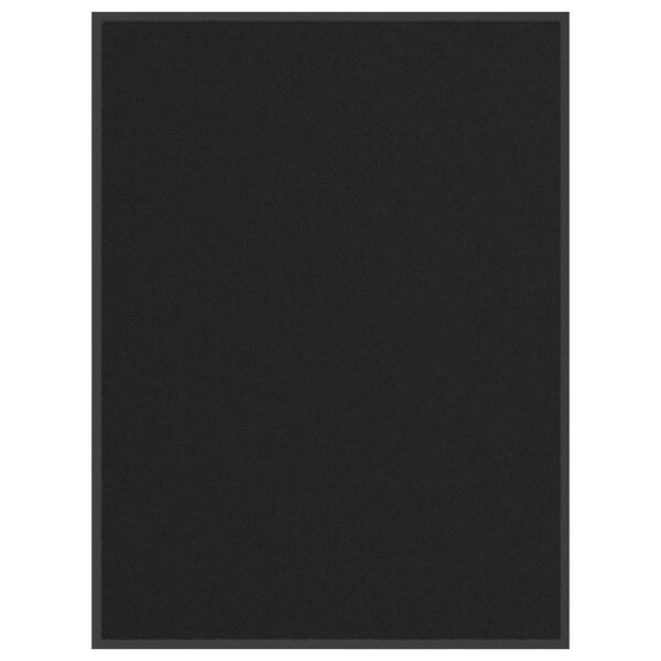 vidaXL Felpudo negro 90x120 cm