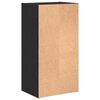 vidaXL Estante de libros Roble Negro 40 x 30 x 77 cm