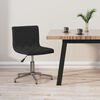 vidaXL Silla de oficina giratoria de terciopelo negro