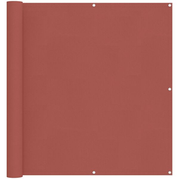 vidaXL Pantalla de Balc&oacute;n Terracota 110 x 300 cm Tela Oxford