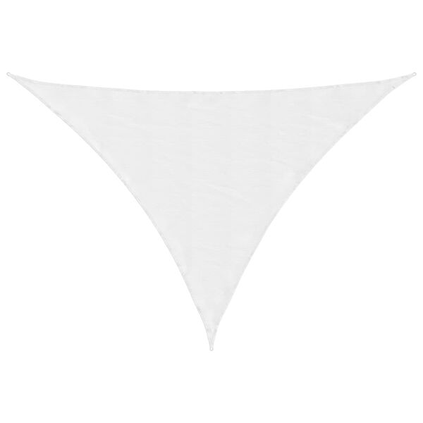 vidaXL Toldo de vela triangular tela Oxford blanco 3x4x4 m
