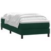 vidaXL Cama box spring con colch&oacute;n terciopelo verde oscuro 80x220 cm