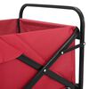 vidaXL Carro de Mano Plegable Rojo 89 x 63 x 96 cm Acero y Tela Oxford