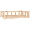 vidaXL Cama para perros 105,5x75,5x28 cm Madera maciza de pino
