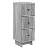 vidaXL Cajonera Gris Sonoma 33 x 34,5 x 90 cm Madera de Ingenier&iacute;a