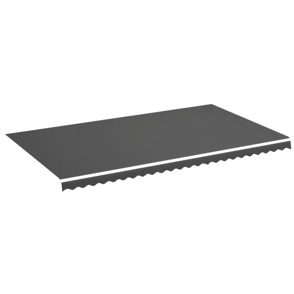 vidaXL Tela de repuesto para toldo gris antracita 6x3,5 m
