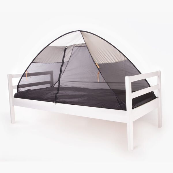 DERYAN Mosquitera plegable para cama color crema 200x90x110 cm