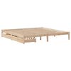 vidaXL Estructura de cama sin colch&oacute;n madera maciza de pino 180x200 cm