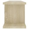 vidaXL Estantes de pared 2 uds contrachapada roble Sonoma 75x18x20 cm