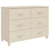 vidaXL Aparador HAMAR madera de pino maciza marr&oacute;n miel 113x40x80 cm