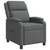 vidaXL Recliner Gris oscuro Tela