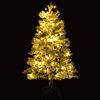 vidaXL &Aacute;rbol de Navidad con nieve, luces LED y pi&ntilde;as PVC y PE 120 cm