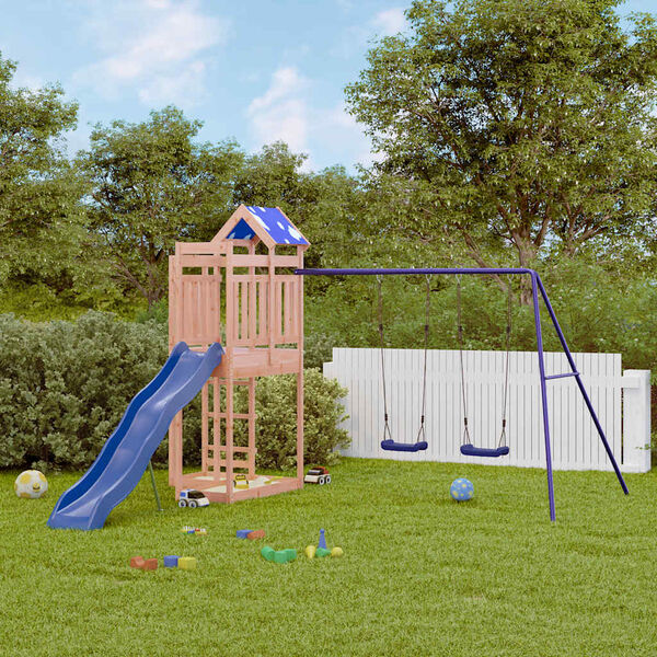 vidaXL Parque infantil de exterior madera maciza Douglas3156935