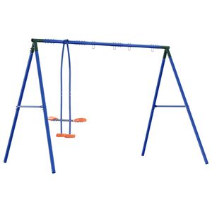 vidaXL Azul, Verde, Naranja acero y PE