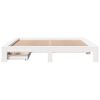 vidaXL Cama sin colch&oacute;n madera maciza de pino blanca 180x200 cm