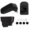 vidaXL Reposabrazos de coche negro 11x35x(32-49) cm ABS