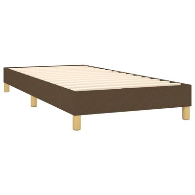 vidaXL Estructura de cama de tela marrón 80x200 cm