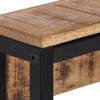 vidaXL Perchero madera maciza de mango rugosa 87x10x27 cm