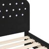vidaXL Estructura de cama para ni&ntilde;os peque&ntilde;os con cabecera Negro