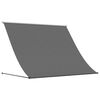 vidaXL Toldo retr&aacute;ctil de tela y acero gris antracita 250x150 cm