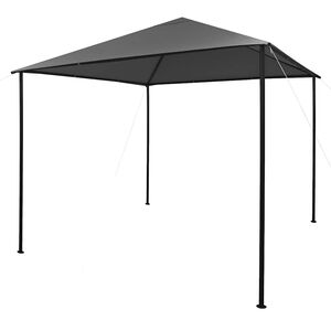 vidaXL Cenador tela y acero gris antracita 180 g/m&sup2; 3x3 m