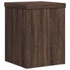 vidaXL Soportes de plantas 2 uds madera marr&oacute;n roble 15x15x20 cm