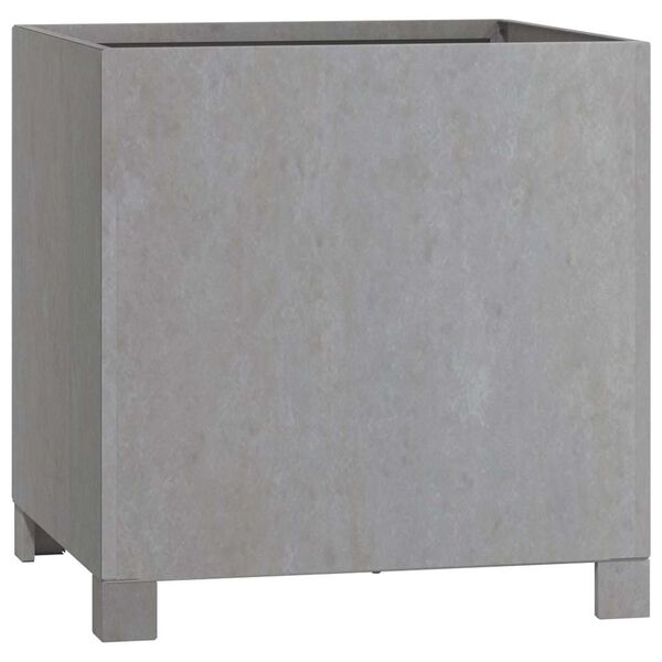 vidaXL Jardinera con patas acero corten oxidado 40x40x40 cm