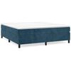 vidaXL Estructura de cama con somier terciopelo azul oscuro 180x200cm