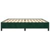 vidaXL Estructura cama sin colch&oacute;n terciopelo verde oscuro 200x200 cm