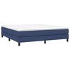 vidaXL Estructura de cama con somier tela azul 160x200 cm